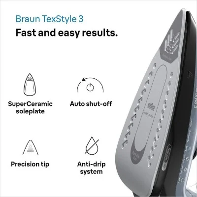 Braun 2400W Steam Iron - Black